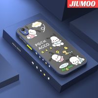 เคส JIUMOO สำหรับ OPPO A37 A37F NEO 9เคสโทรศัพท์ดีไซน์ใหม่ลายการ์ตูนน่ารัก Pochacco บางฝ้าแข็งเคสขอบซิลิโคนนิ่มกันกระแทกคลุมทั้งหมดเคสป้องกันเลนส์กล้อง