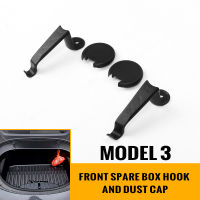 2PCS New ABS Car Front Trunk Storage Hook Glove Bag Hooks Holding Clips Auto Interior Accessories For Tesla Model 3 2021