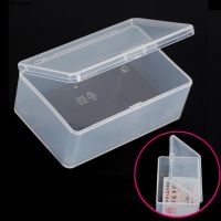 [hot] 10x6x3.6cm Small Plastic Transparent Store Coin / Buttons Things Collection With Lid Storage