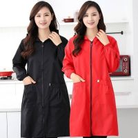 Long Sleeve Waterproof Work Clothes Pet Grooming Uniform Hair Salon Barber Shop Anti-hair non-sticky Apron oil-proof Gown Y1221