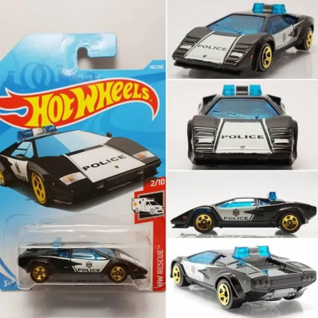 Hot Wheels Countach Police Car Hw Rescue Lazada Indonesia
