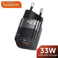 Hjghfhf Toocki 33W ที่ชาร์จ USB Gan ประเภท C QC 3.0อะแดปเตอร์อย่างรวดเร็วสำหรับ iPhone iPad