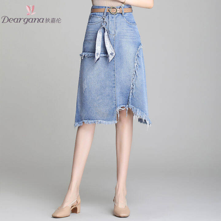 Denim skirt lazada sale