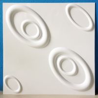 วอลเปเปอร์ 3D PVC Wallart Wallpaper รุ่น Curl D073 เเผ่่นตกเเต่งผนัง3มิติ(สีขาวเงา)