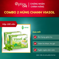 [COMBO 2 HỘP] Kẹo ngậm thảo mộc Viasol húng chanh - Giúp nhuận phế, giảm ho (hộp 100v) thumbnail