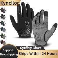 hotx【DT】 Kyncilor Men Gloves Touchscreen Silicone Cycling Hiking Breathable