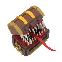 Mimic Building Blocks Dungeonsed Dragons Mimic Chest Model Flippable Game Action Figures Treasure Chest Bricks premium