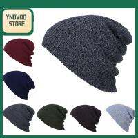 YNDVQO STORE ฮิพฮอพ อ่อนนุ่ม ถัก หมวกถักนิตติ้ง unisex หมวก Skullies หมวกสกี หมวกอิดโรย