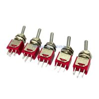 5pcs SH TS-4 ON-ON Maintained 3Pin 2 Position SPDT 5mm 1.5A 250VAC Panel Mount Sub-miniature Toggle Switches Electrical Circuitry  Parts