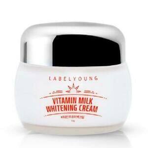 หมดอายุ 8/24 LABEL YOUNG VITAMIN MILK WHITENING CREAM 55g