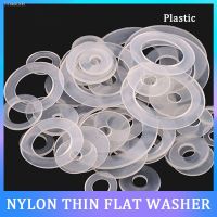 ◙❒ White Plastic Nylon Washer M2.5 M3 M4 M5 M6 M8 M10 M12 Plane Spacer Insulation Seals Gasket Ring Ultra-thin Soft Plastic Washer