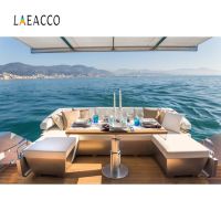 【♘COD Free Cas♘】 liangdaos296 Laeacco เรือฤดูร้อนดาดฟ้าเรือดินเนอร์เรือทะเลภูเขาอาชีวศึกษาพื้นหลังการถ่ายภาพสตูดิโอถ่ายภาพฉากหลังรูปภาพ