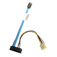 Right Angled 90 Degree ITX Hard Drive Data Power Supply Integrated Cable IDE 4Pin SATA to SATA 22Pin(7 15Pin) Data Power Cable