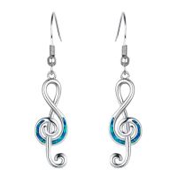 “：{+ Exquisite Musical Symbol Earrings Treble Clef Note Earrings Earrings Note Earrings Temperament Female Earring