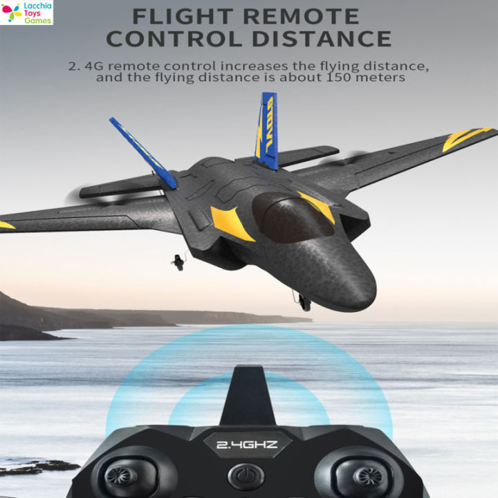 ltrc-เครื่องบินบังคับสำหรับเด็กผู้ชาย-เครื่องบิน-f35-kf605-2-4ghz-4ch-6ไจโรแกน-rc-epp-เครื่องบินควบคุมระยะไกลเวลาบิน15นาที-cod