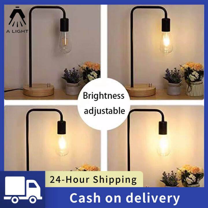 Table Lamp Wooden bedside lamp Dimmer table lamp for home use desk