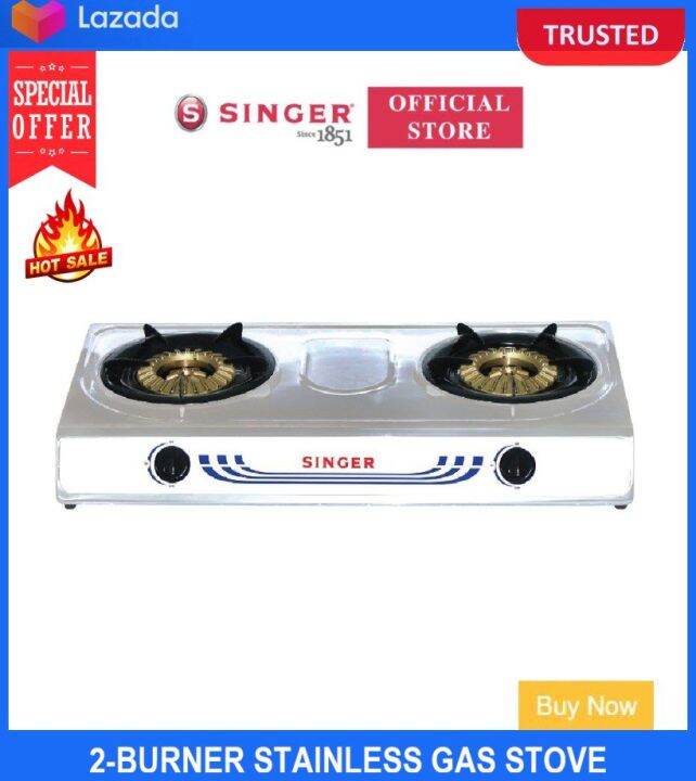 2burner Stainless Gas Stove Gs900sp Singer Lazada