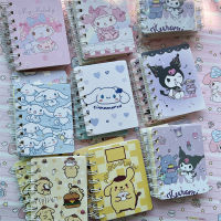 Sanrio Notebook Kuromi Cinnamoroll Pompurin ของฉันเมโลดี้สมุดวางแผนรายวันรายสัปดาห์วาระการประชุมอุปกรณ์โรงเรียนสำนักงานเครื่องเขียนรายสัปดาห์ของเล่นสำหรับเด็ก