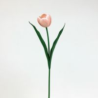 ดอกทิวลิปงานผ้าเคลือบ ดอกไม้ประดิษฐ์เกรดพรีเมี่ยม Artificial tulip