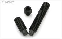 DIN 915 Grade 12.9 High Strength Hexagon Socket Head Set Screw Black Headless Machine Meter Screw M3-M12 5Pcs