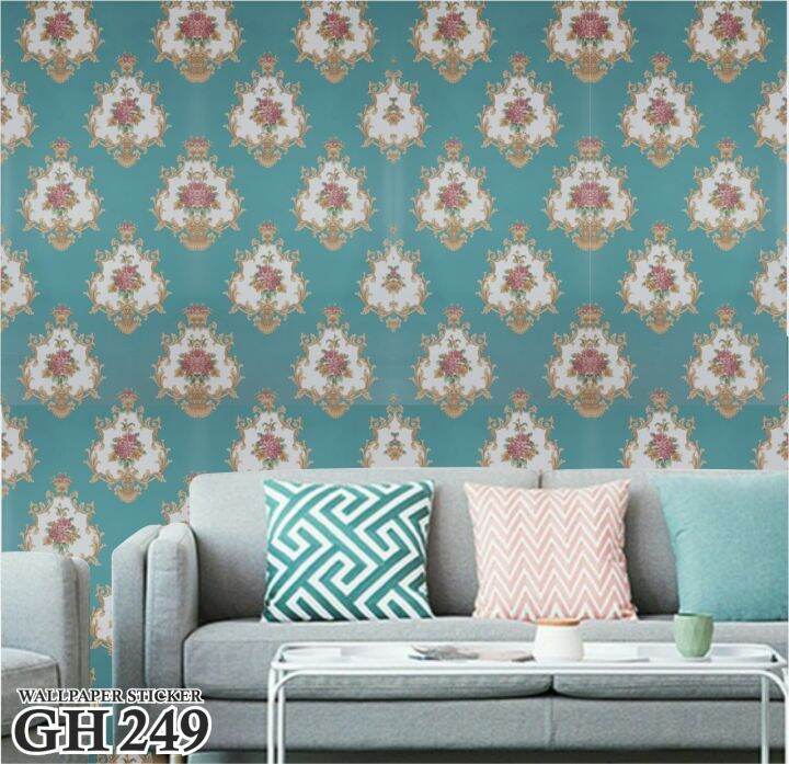PAKET 5 ROLL Wallpaper dinding Ukuran 45Cm X 10 meter Wallpaper stiker