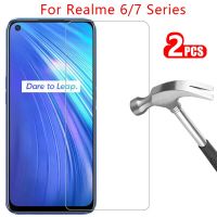 แก้วป้องกันบน Realme 6 7 Pro 6S กระจกเทมเปอร์ปกป้องหน้าจอสำหรับ Oppo Realmi S6 6pro 7pro Realme6ความปลอดภัยของ Realme7ฟิล์มป้องกันหน้าจอปกป้องหน้าจอ S