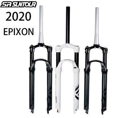 SR SUNTOUR EPIXON ส้อมหน้าจักรยานเสือภูเขา MTB 26/27 5/29นิ้วจังหวะ100มม. อะไหล่รถจักรยานควบคุมอากาศรองรับ