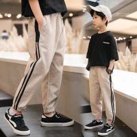 2023 New kids Spring Casual Sports Pants Summer Thin Boys Anti-mosquito Pants Toddler Childrens All cotton Pants 4-12T