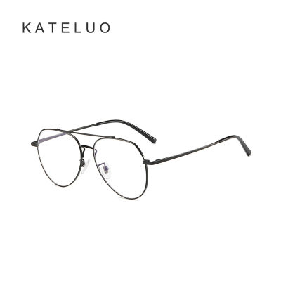 KATELUO แว่นตาป้องกันแสงสีฟ้าสำหรับผู้หญิงและผู้ชาย,แว่นสายตาสั้นแว่นตาคอมพิวเตอร์เมื่อยล้าเลเซอร์สำหรับผู้หญิง F90274