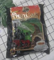 Ben Cafe Instant Coffee Mix กาแฟ เบนคาเฟ่ ( กาแฟหัวรถไฟ ) ขนาด 1 ถุงใหญ่ 50 ซองเล็ก อร่อยย ลองเลยยยยยยย