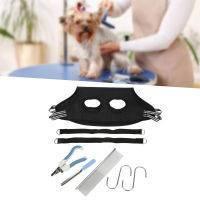 Pet Restraint Bag Safe Dog Grooming Harness Comfort Multipurpose Breathable Double Layer with Comb for Bathing