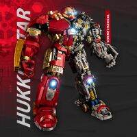 ซูเปอร์ฮีโร่มาร์เวลบล็อกตัวต่อไอรอนแมน MK44อิฐโมเดล Hulkbuster Mecha ของขวัญของเล่นเด็กผู้ชายผู้ใหญ่เด็ก4183ชิ้น Tony Stark