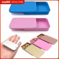 PING3693 แผ่นเหล็กชุบดีบุก กล่องเครื่องประดับอัญมณี ฝาเลื่อน 805015มม. Pill Candy Push-Pull BOX แบบพกพาได้ หัวกะโหลก Gule กล่องเหล็กเคลือบ ลูกอมลูกอมลูกอม