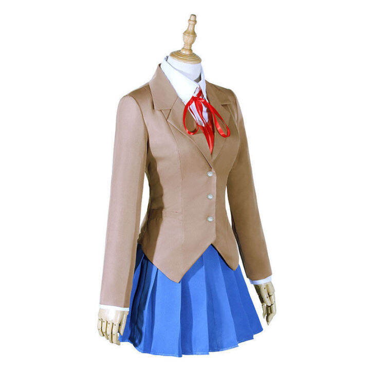 Game Natsuki Cosplay Costumes Doki Doki Literature Club! Natsuki Wig ...