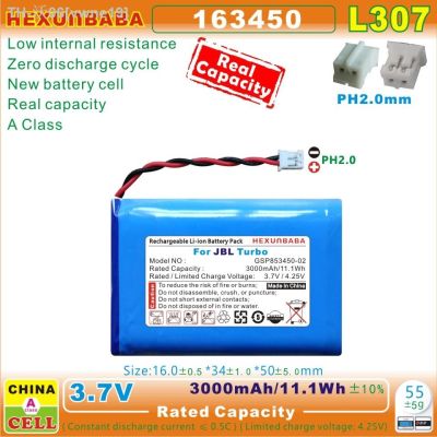 [L307] 3.7V 3000mAh 163450 803450-2P PH2.0 Polymer Li-Ion Battery For SMART SPEAKER JBL Turbo GSP853450-02 [ Hot sell ] vwne19