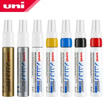 1pcs set UNI PX-21 small Paint Pen Touch-up Pen 15-color Waterproof  Industrial Non-fading Tire Marker Permanent Paint Pen