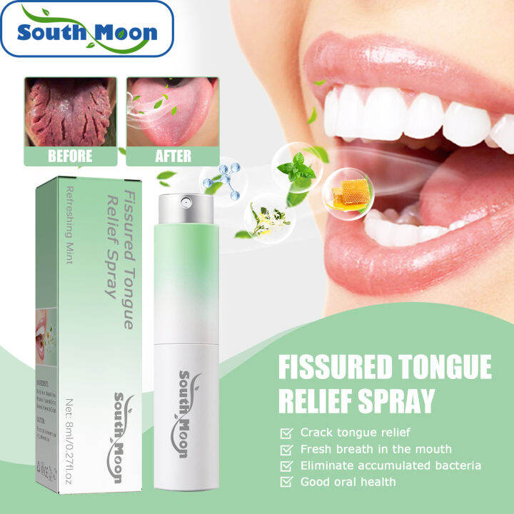 South Moon Cracked Tongue Treatment Spray Remove Oral Odor Halitosis ...