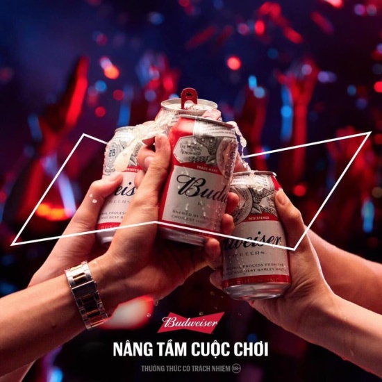 Hàng chính hãng công tybia budweiser 1 thùng 24 lon 330ml 449k - ảnh sản phẩm 3