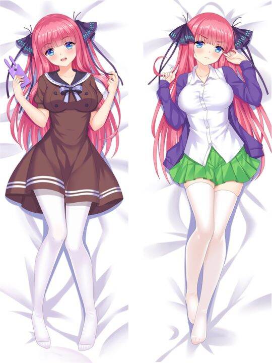 diy-customized-anime-the-quintessential-quintuplets-nakano-ichika-dakimakura-pillow-case-nakano-nino-hugging-body-pillow-cover