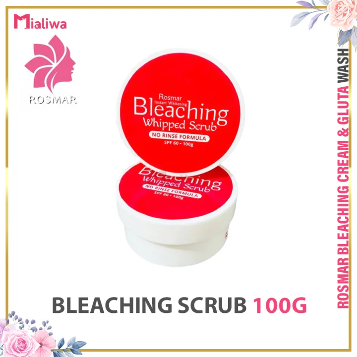 Rosmar Gluta Face & Body Wash, Foam Wash, Bleaching Whipped Scrub