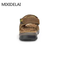 MIXIDELAI 2022 New Fashion Summer Leisure Beach Men Shoes High Quality Leather Sandals The Big Yards Mens Sandals Size 38-48