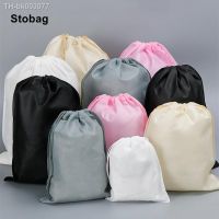 ◎▫☑ StoBag Non Woven Drawstring Bags Clothes Packaging Storage Reusable Travel Pocket Shoes Organizer Pouches Custom Logo(Extra Fee)