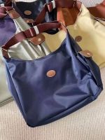 100% original longchamp le pliage messenger bag hobo bag waterproof nylon messenger bag shopping bag shoulder bag Casual women bag Navy blue color