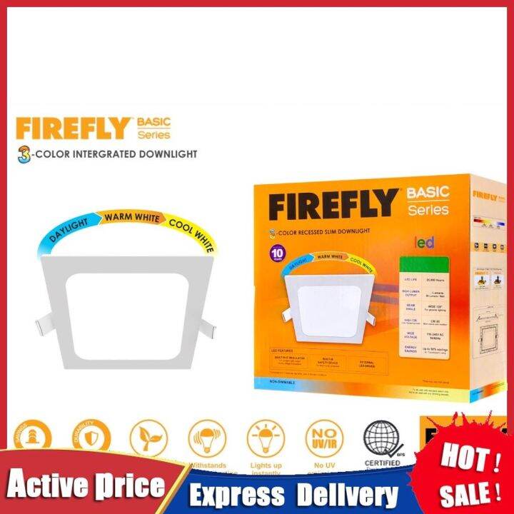 Firefly Basic Series Square TriColor NonIntegrated LED Downlight
