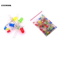 100pcs 3mm 5mm Bright LED Light Emitting Diodes LED Light Assorted Kit 3V 20mA White Yellow Red Blue Green For Home Appliance Electrical Circuitry Par