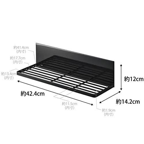 แม่เหล็ก-yamazaki-ชั้นที่คว่ำสีดำประมาณหอคอย-h12cm-w42-4-x-d14-2-x-ถาดคว่ำจานชั้นวางของในห้องครัวตะขอประหยัดพื้นที่รวม3782