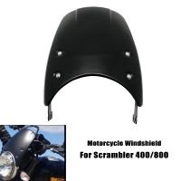 For DUCATI Scrambler 400 800 2015-2021 2017 2018 Motorcycle Windscreen Windshield Fly Screen Shield Wind Deflector with Holder