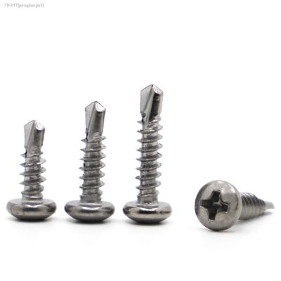 ❣ 20pcs M4.2 M4.8 Phillips Pan Head 410 Stainless Steel Self Drilling Screw Thread Self Tapping Screw Length 13-70mm