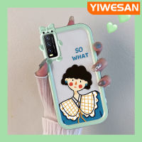 เคส Chenyyka สำหรับ VIVO Y20 Y20i Y20s Y12s Y20 2021 Y11s Y20T Y12A Y20S ม. Y20S เคสการ์ตูนน่ารักสวยงามม้วนสวยงามเด็กผู้หญิงสีสันสีทึบกันกระแทกเคสมือถือป้องกันรอยขีดข่วนเคสใสกันลื่นฝาครอบป้องกัน