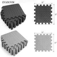 Zhaoqinbin3โฟม EVA ทนทานเสื่อเล่นกีฬาเสื่อจิ๊กซอว์ยิมฟิตเนส12ชิ้นขนาด30*30ซม. แผ่นโฟมประสานออกกำลังกายโยคะแผ่นนวดห้องฟิตเน็ส